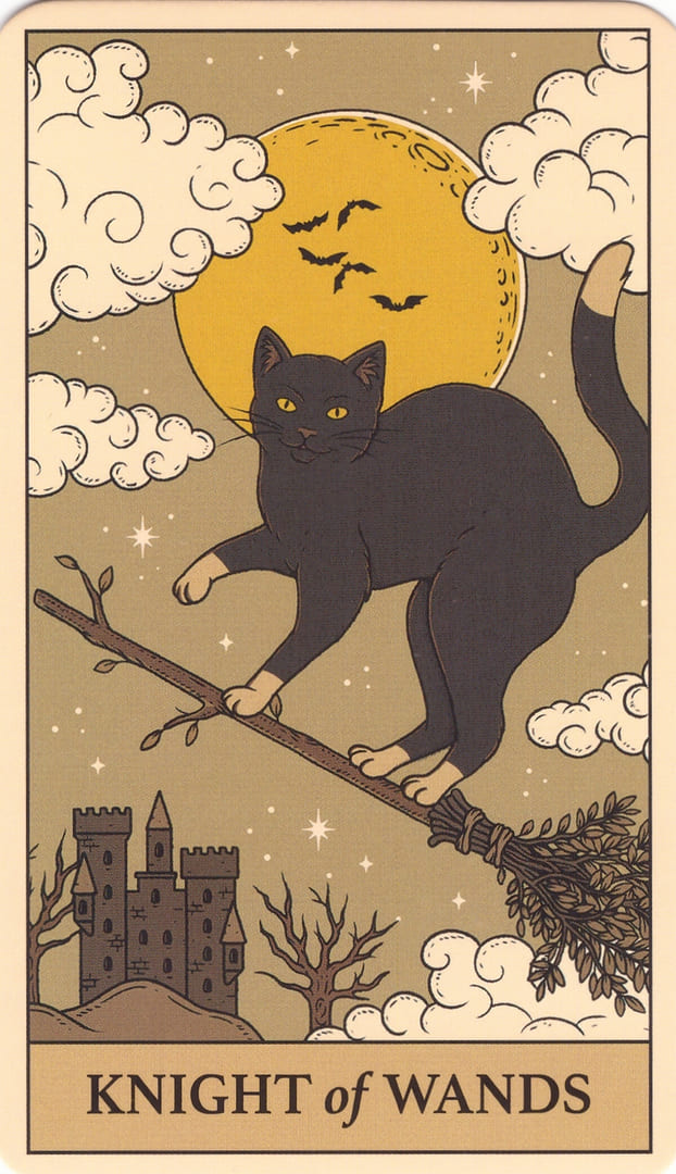 Knight of Wands — Cats Rule the Earth Tarot