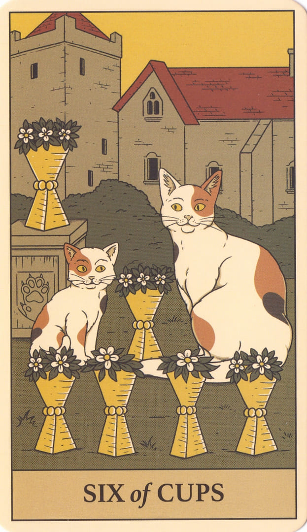 Шестёрка чаш — Cats Rule the Earth Tarot