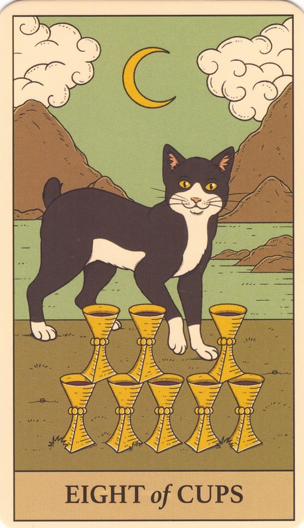 Eight of Cups — Cats Rule the Earth Tarot