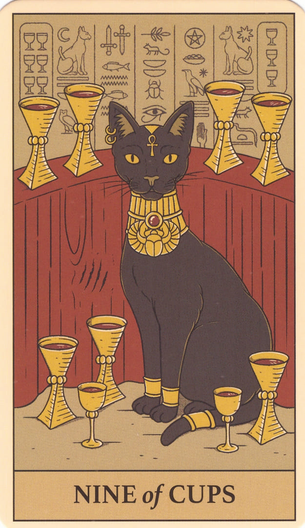 Девятка чаш — Cats Rule the Earth Tarot