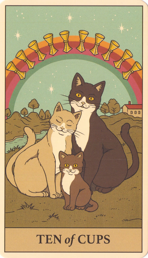 Ten of Cups — Cats Rule the Earth Tarot
