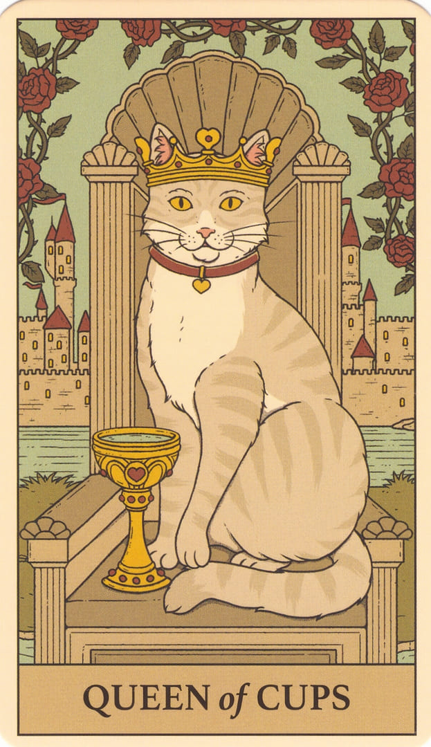 Королева чаш — Cats Rule the Earth Tarot