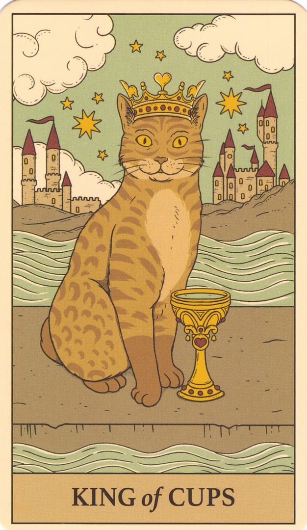 King of Cups — Cats Rule the Earth Tarot