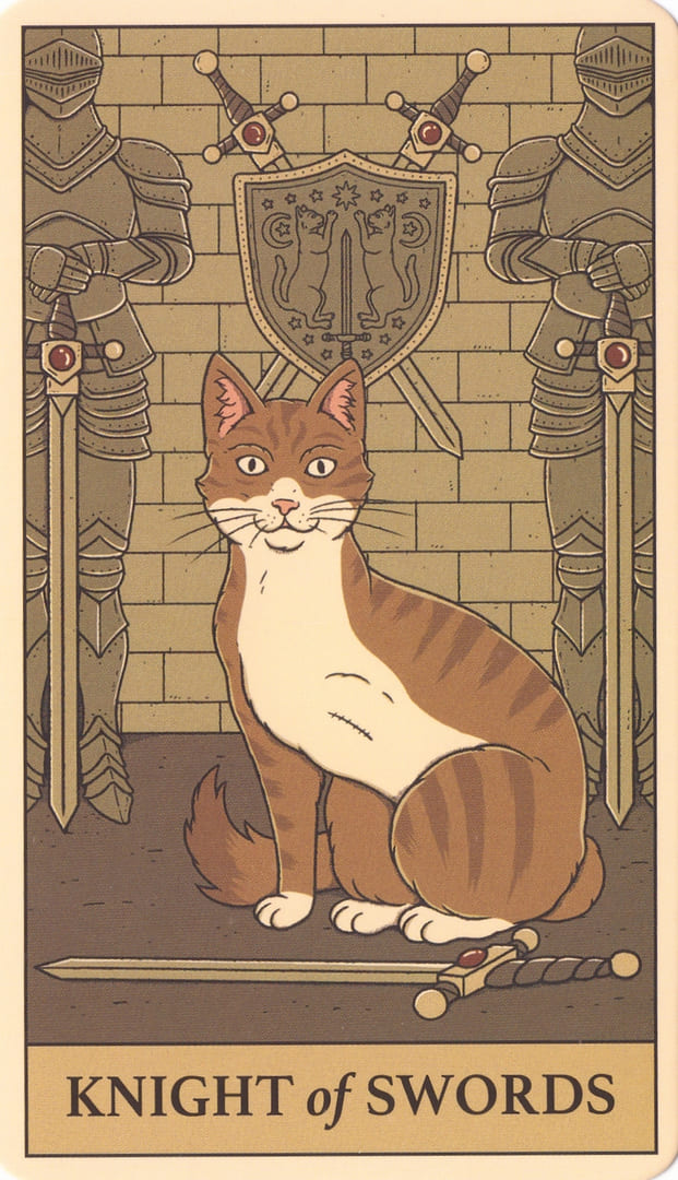 Knight of Swords — Cats Rule the Earth Tarot