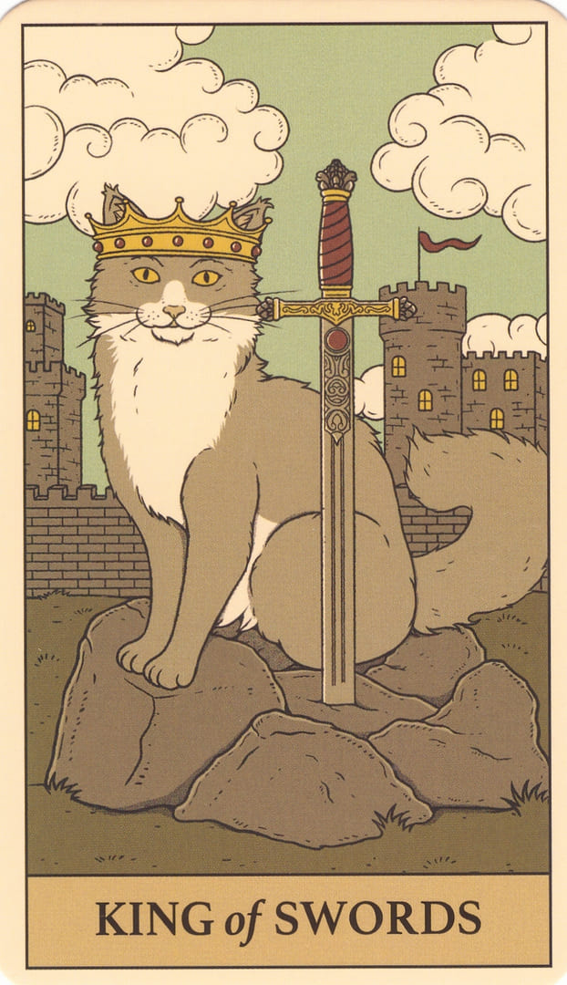 King of Swords — Cats Rule the Earth Tarot