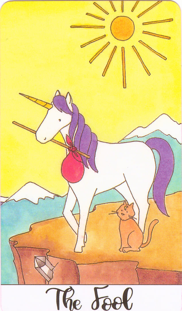 The Fool — Crystal Unicorn Tarot
