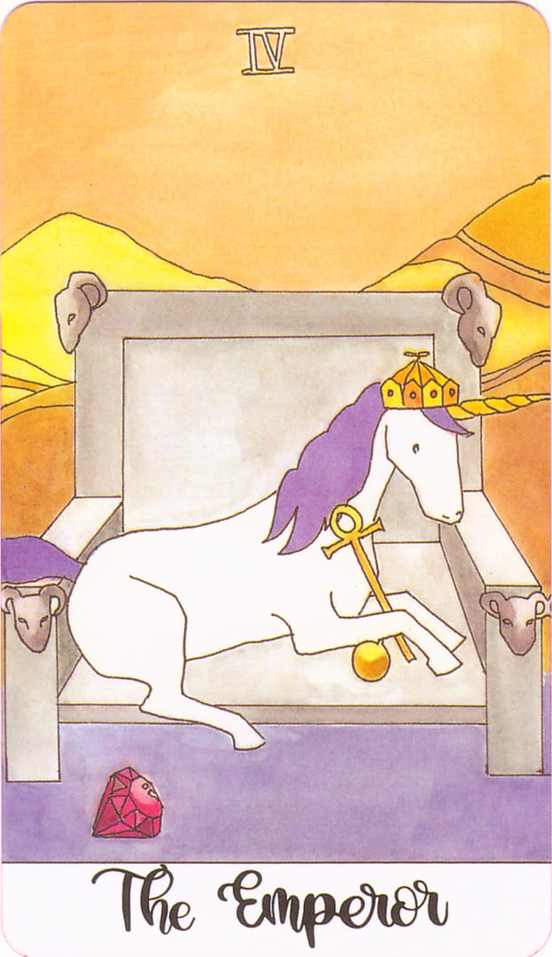 The Emperor — Crystal Unicorn Tarot