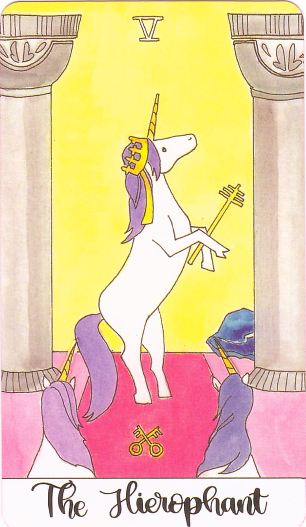 The Hierophant — Crystal Unicorn Tarot
