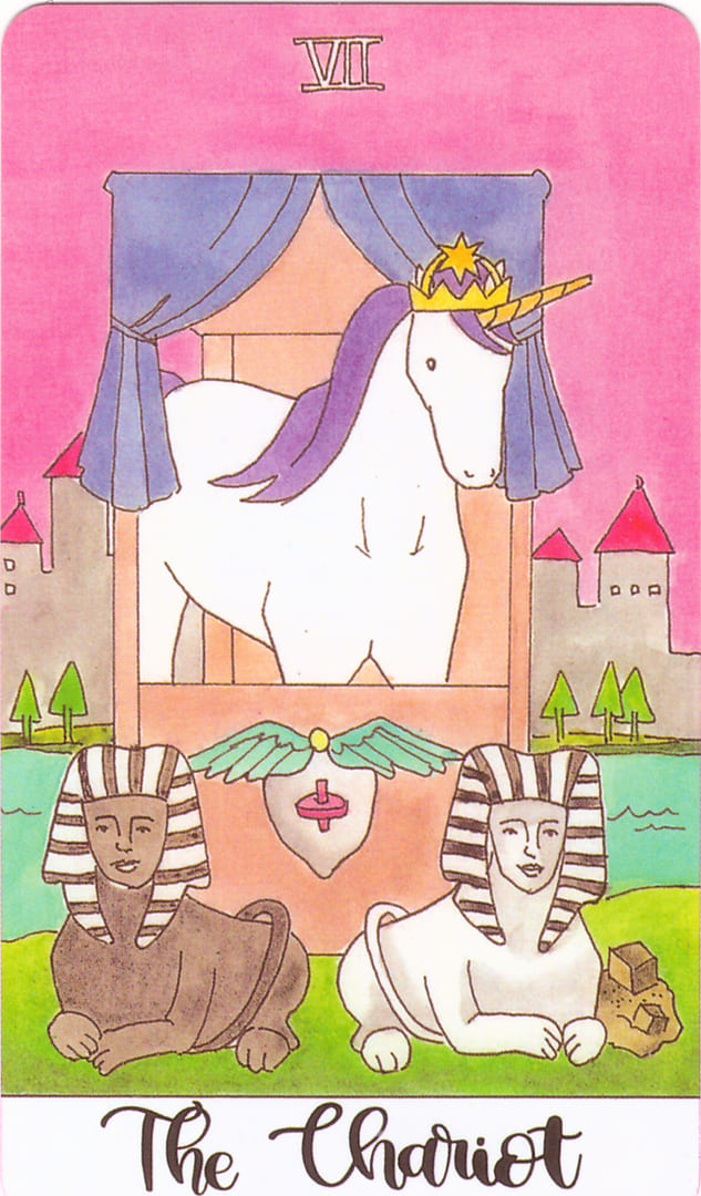 The Chariot — Crystal Unicorn Tarot