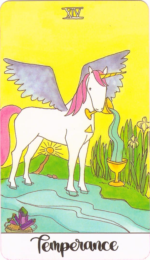 Temperance — Crystal Unicorn Tarot