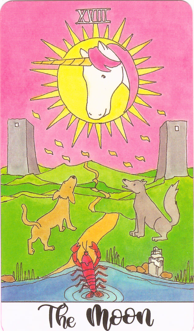 The Moon — Crystal Unicorn Tarot