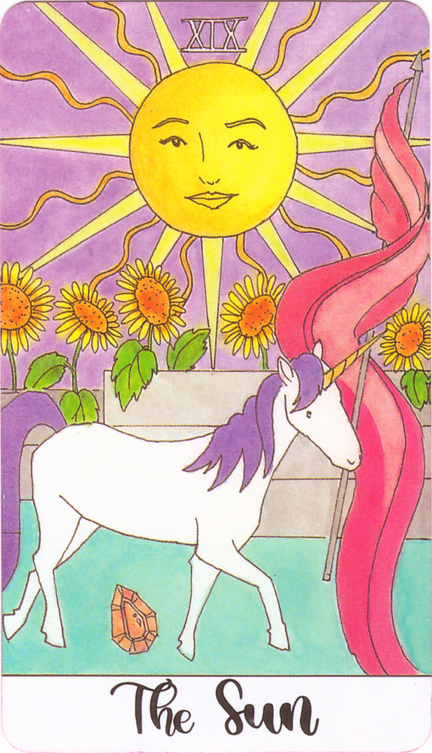 The Sun — Crystal Unicorn Tarot
