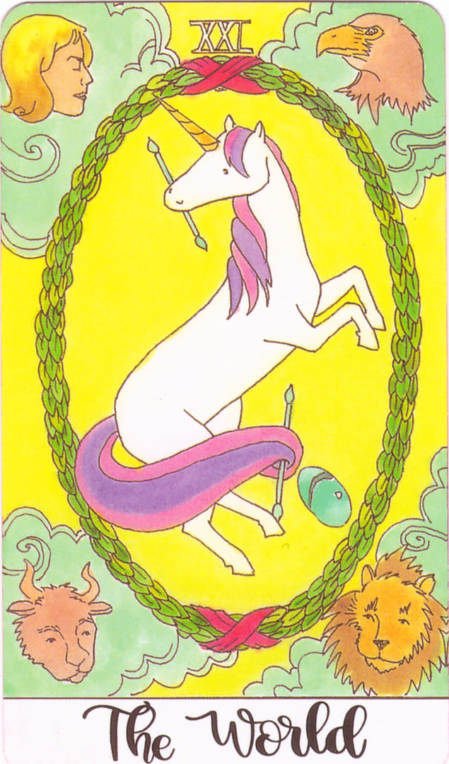 The World — Crystal Unicorn Tarot