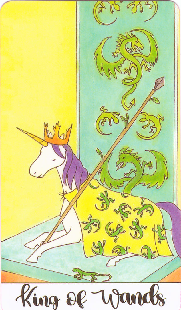 King of Wands — Crystal Unicorn Tarot