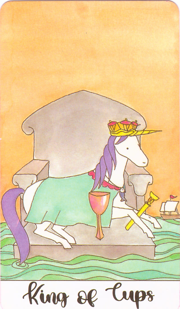 King of Cups — Crystal Unicorn Tarot