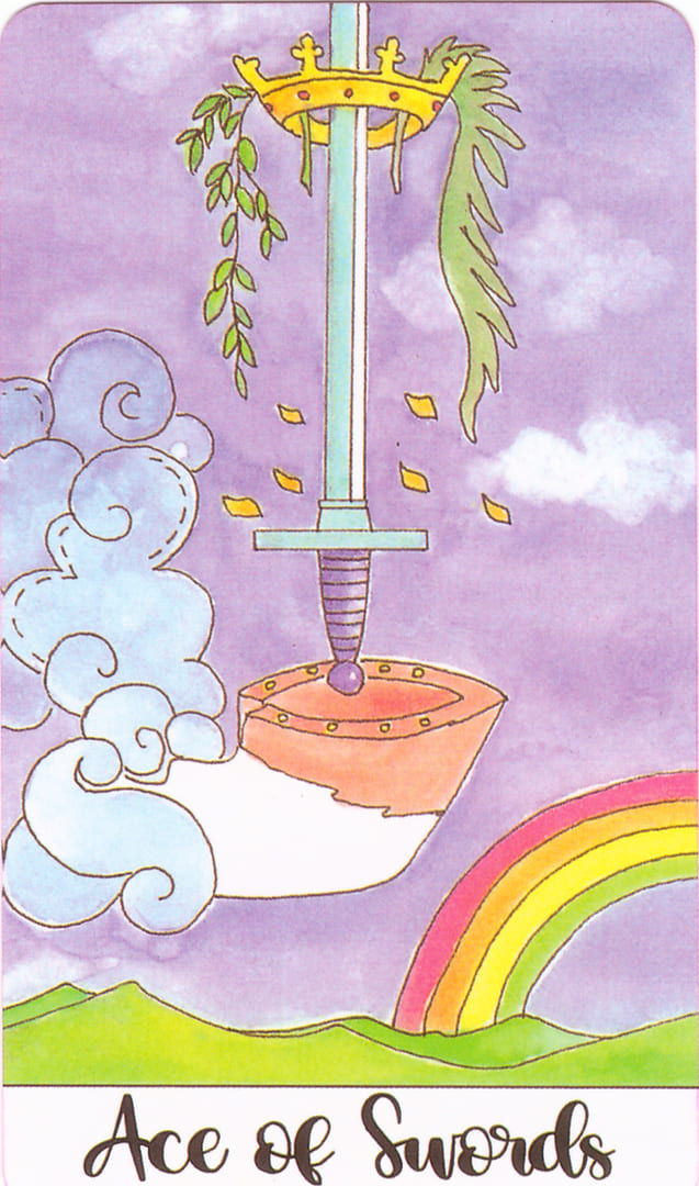 Ace of Swords — Crystal Unicorn Tarot