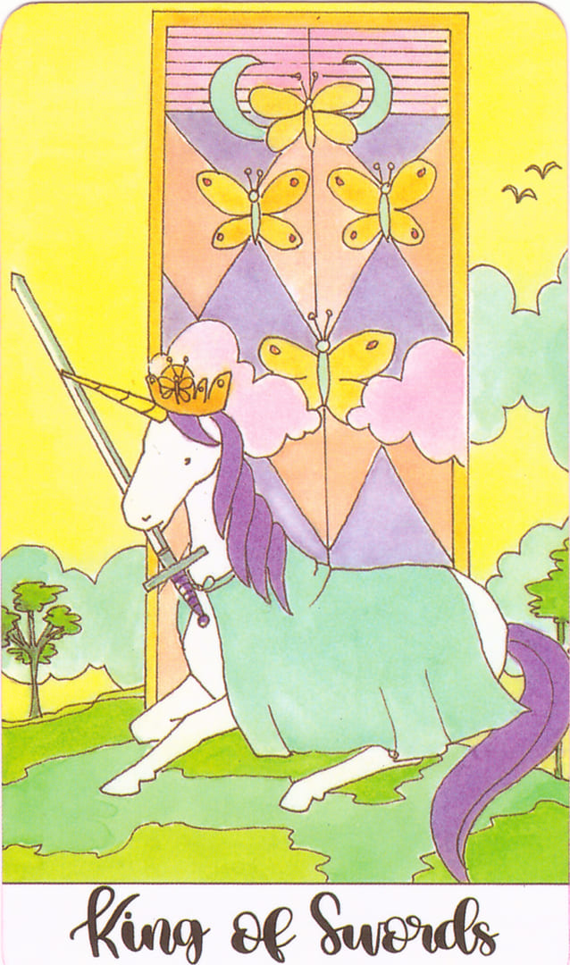 King of Swords — Crystal Unicorn Tarot
