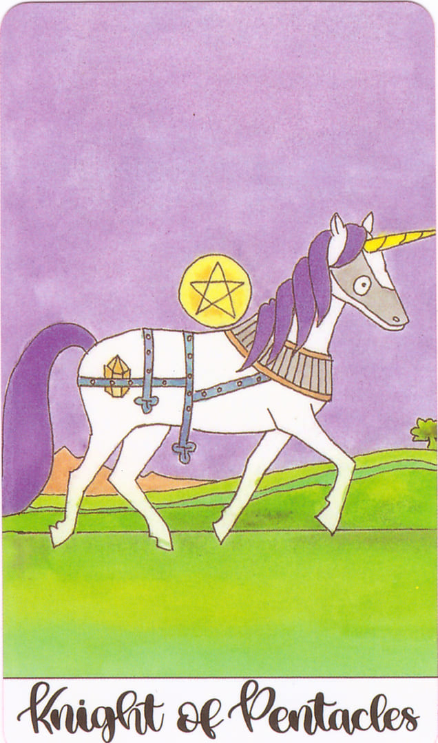 Knight of Pentacles — Crystal Unicorn Tarot