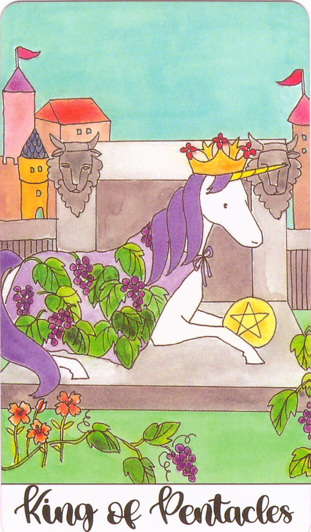 King of Pentacles — Crystal Unicorn Tarot