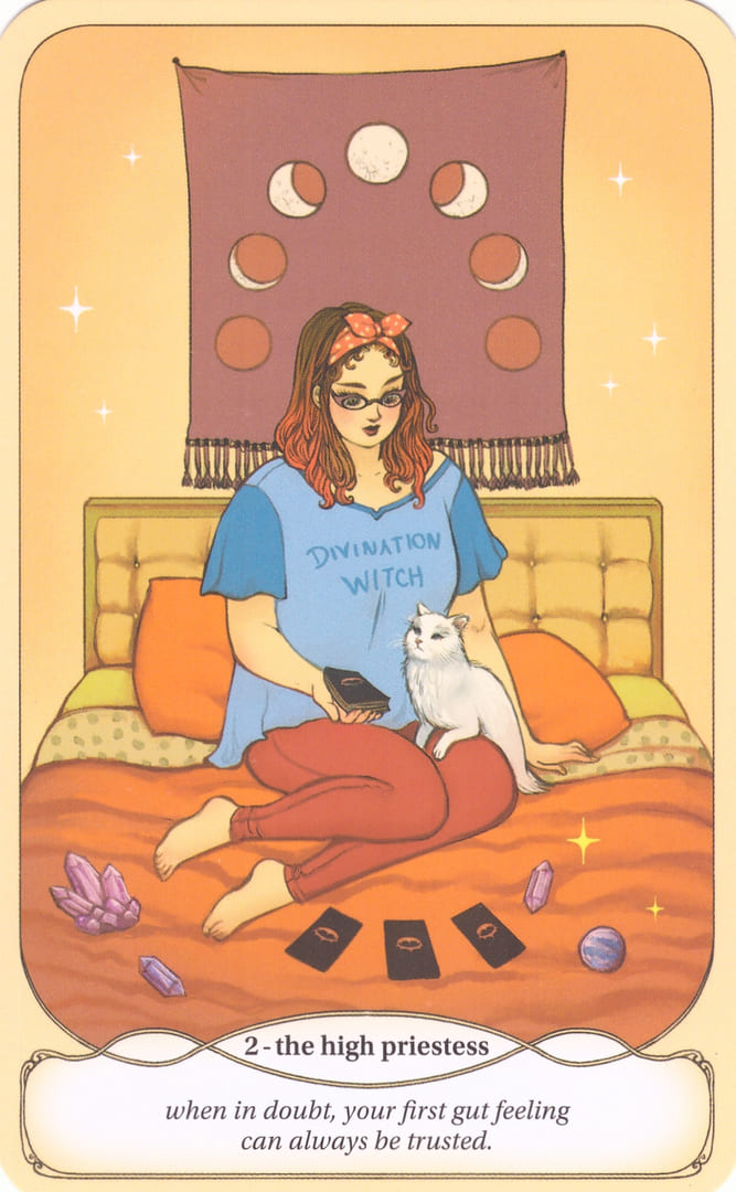 The High Priestess — Cozy Witch Tarot