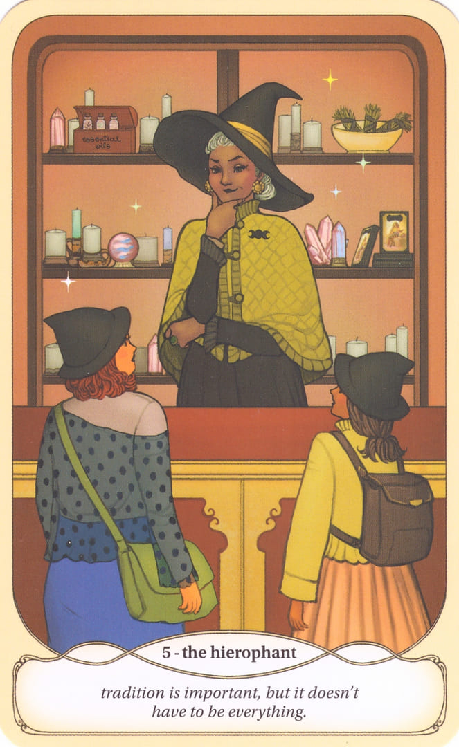 El Hierofante — Cozy Witch Tarot
