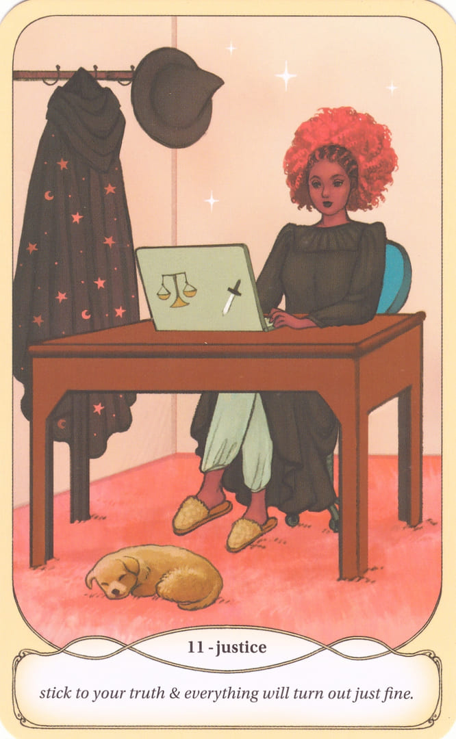 Justice — Cozy Witch Tarot