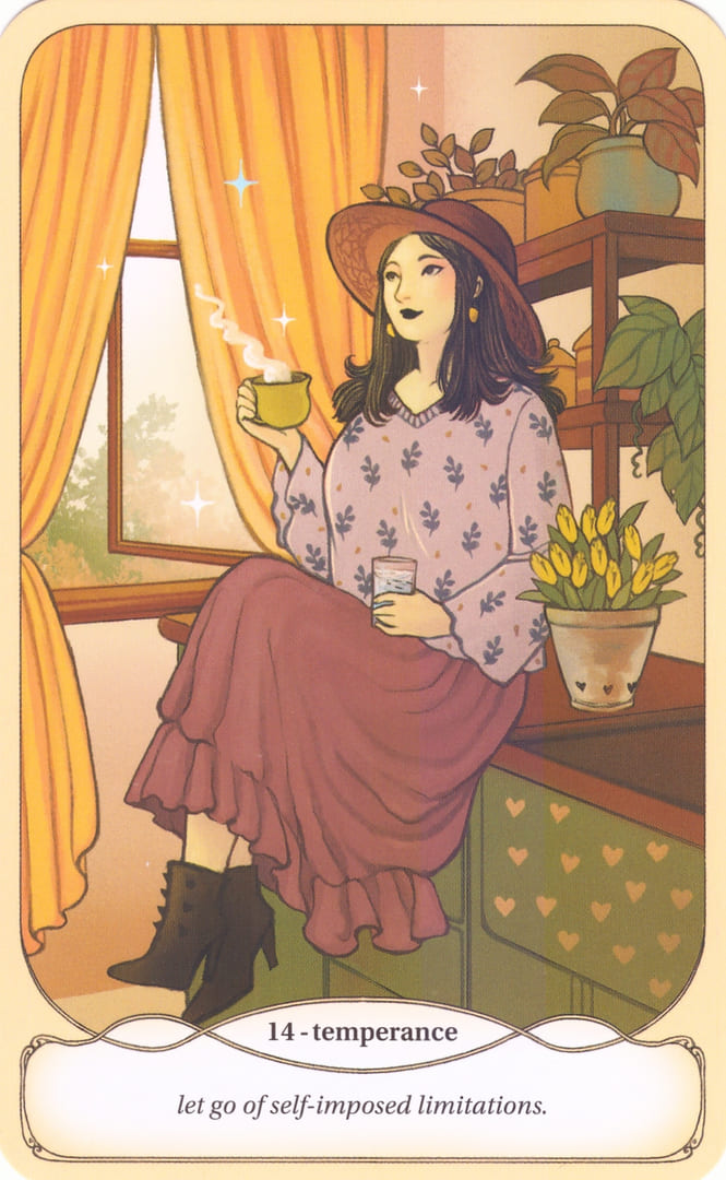 Temperance — Cozy Witch Tarot