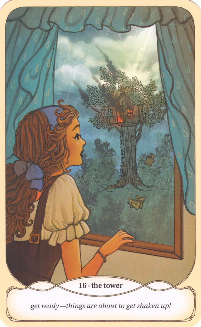 The Tower — Cozy Witch Tarot