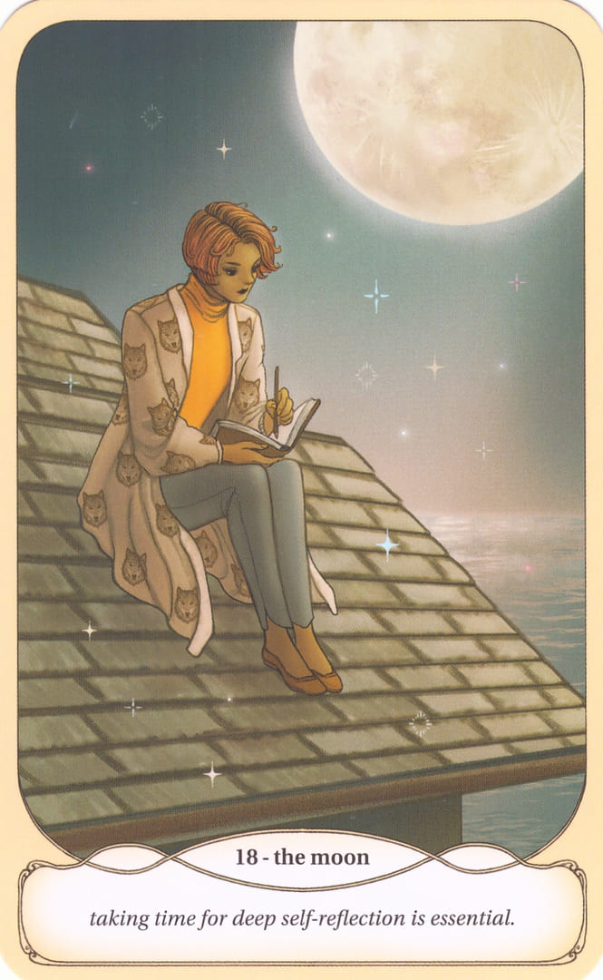 The Moon — Cozy Witch Tarot