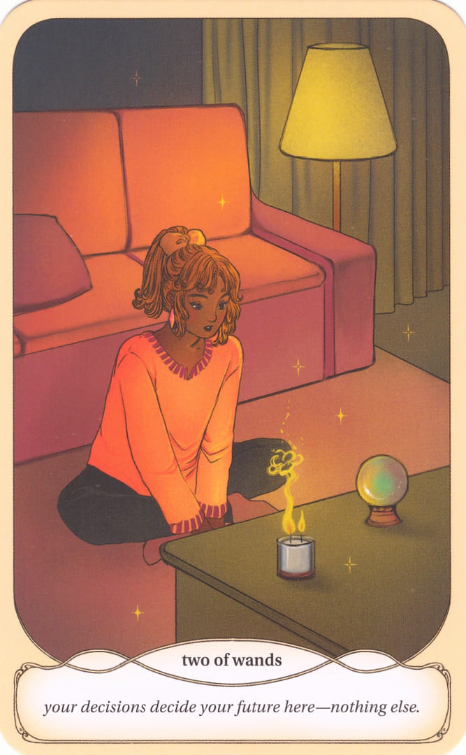 Two of Wands — Cozy Witch Tarot