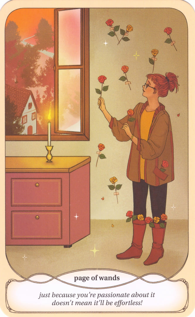 Page of Wands — Cozy Witch Tarot