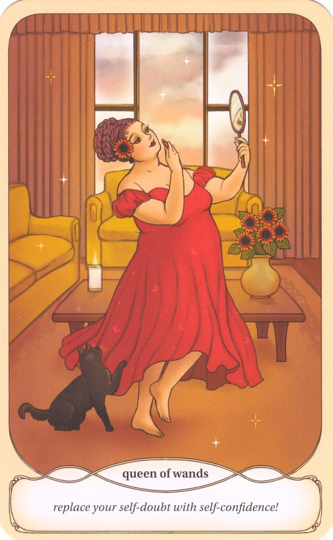 Queen of Wands — Cozy Witch Tarot