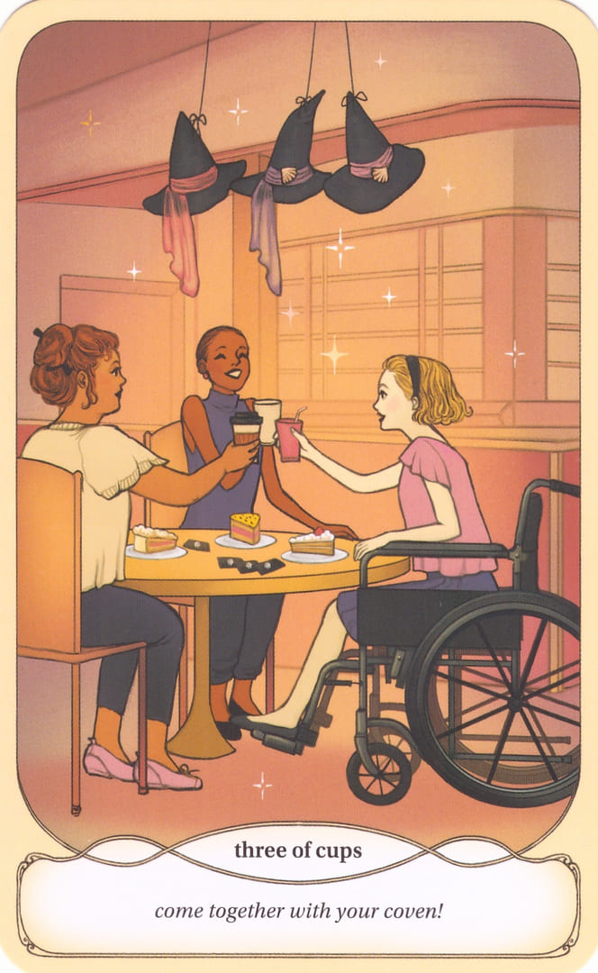 Three of Cups — Cozy Witch Tarot