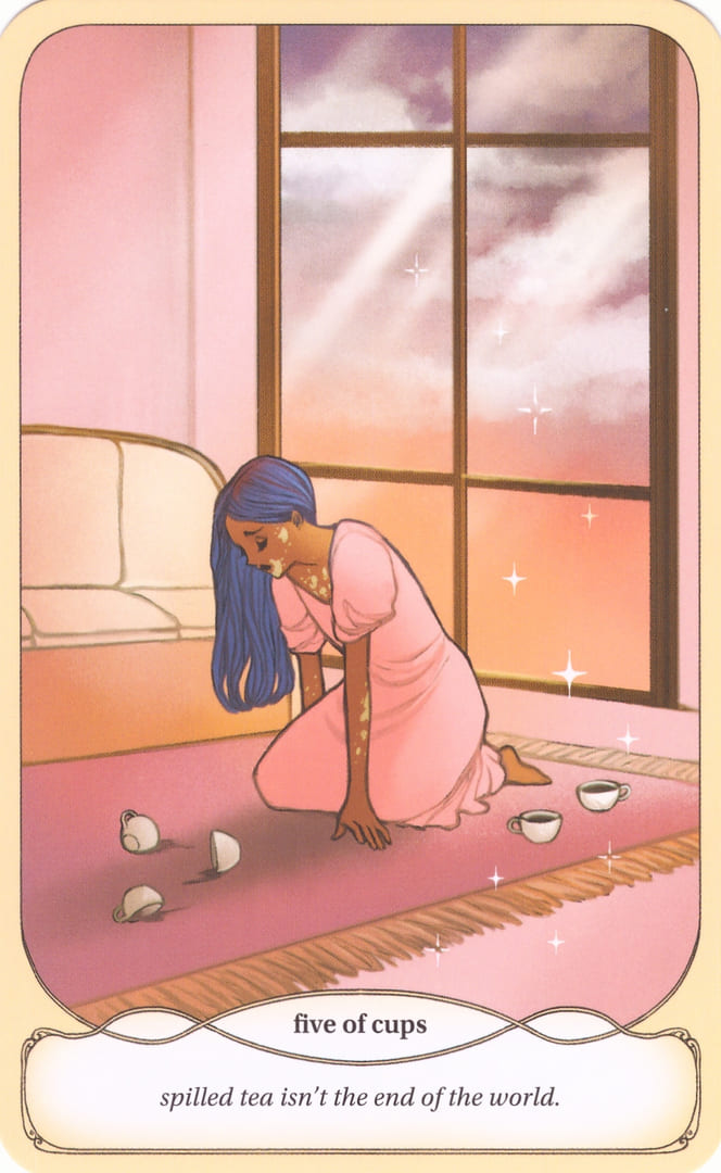 Five of Cups — Cozy Witch Tarot