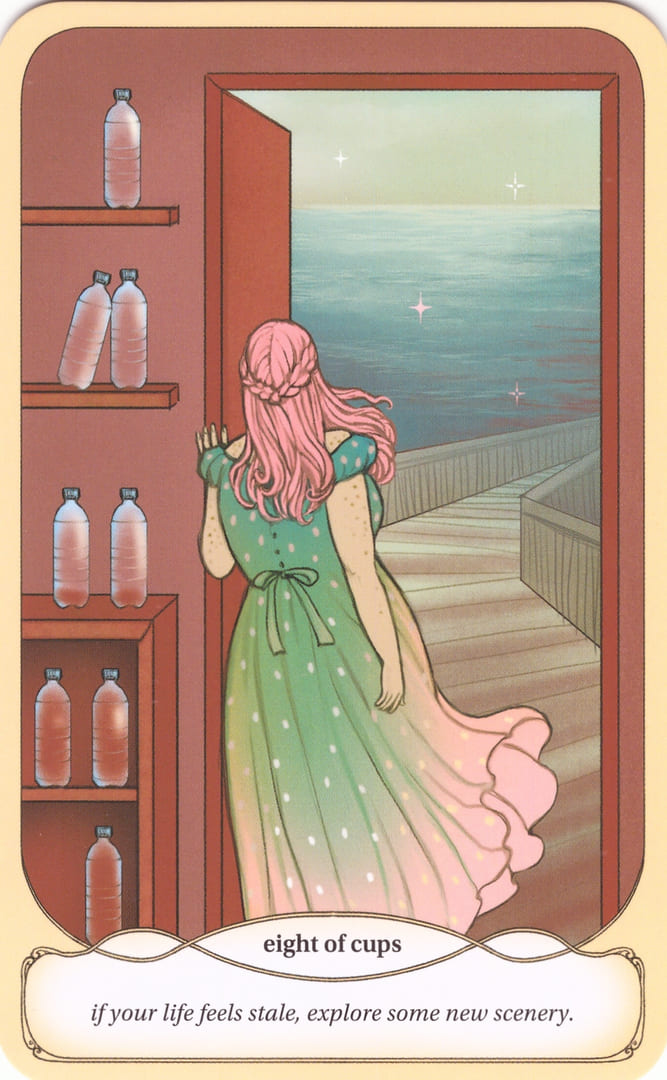 Eight of Cups — Cozy Witch Tarot
