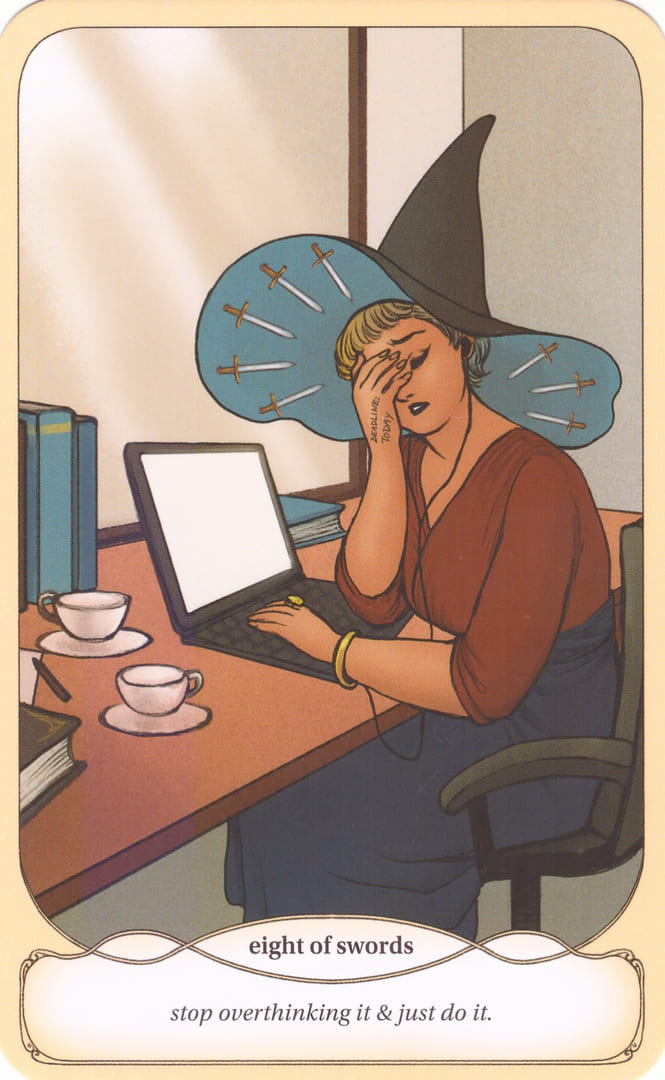Eight of Swords — Cozy Witch Tarot