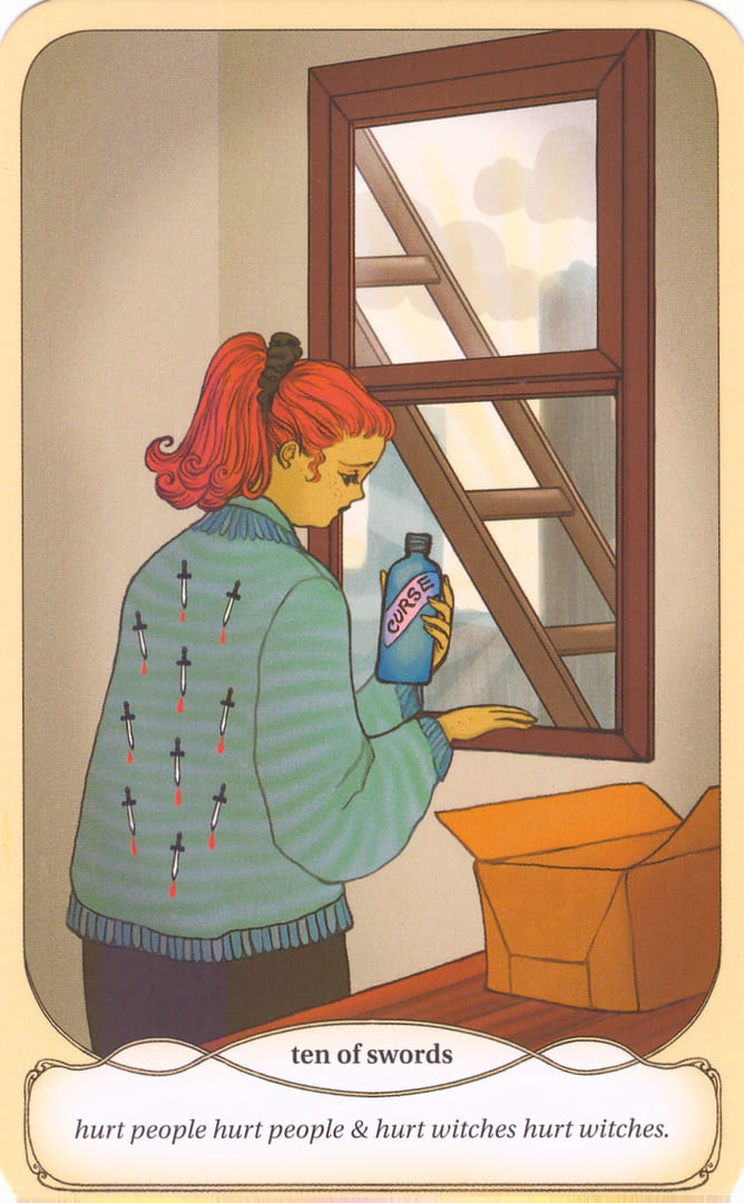 Ten of Swords — Cozy Witch Tarot
