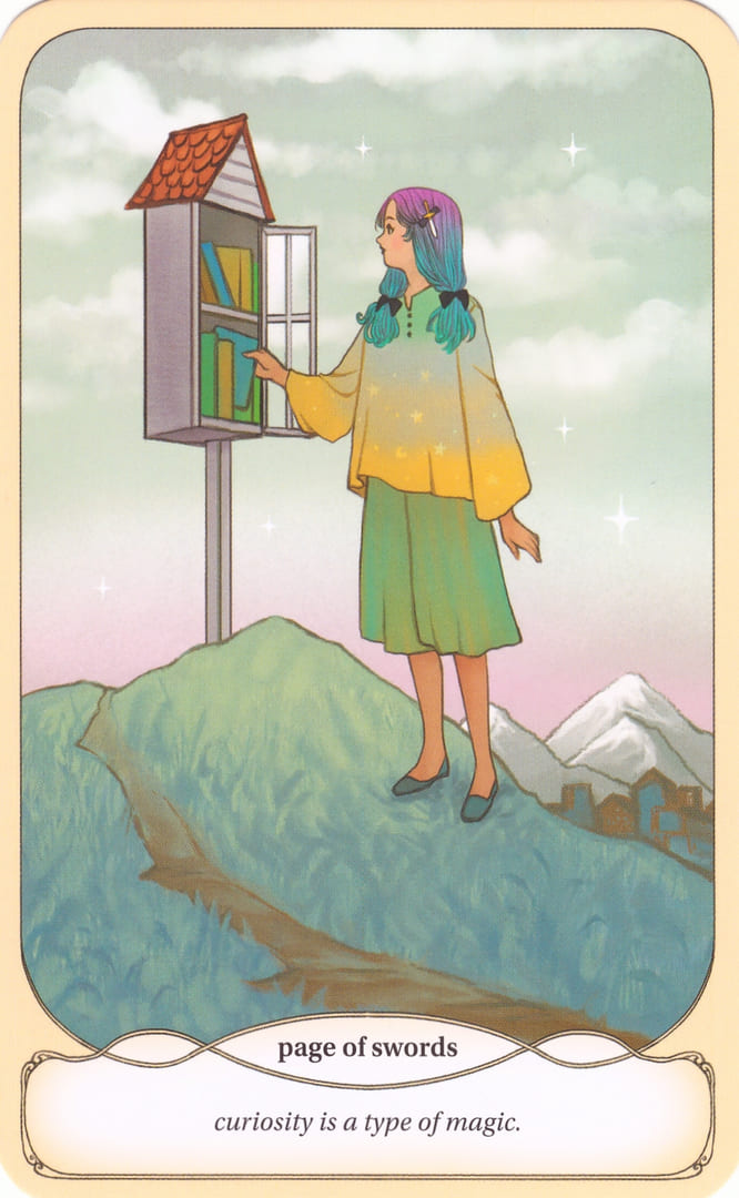 Page of Swords — Cozy Witch Tarot