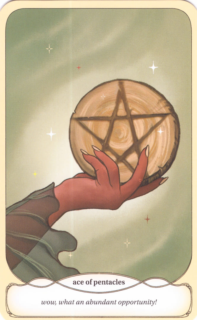 Ace of Pentacles — Cozy Witch Tarot