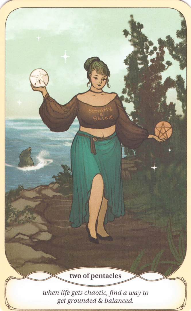 Two of Pentacles — Cozy Witch Tarot