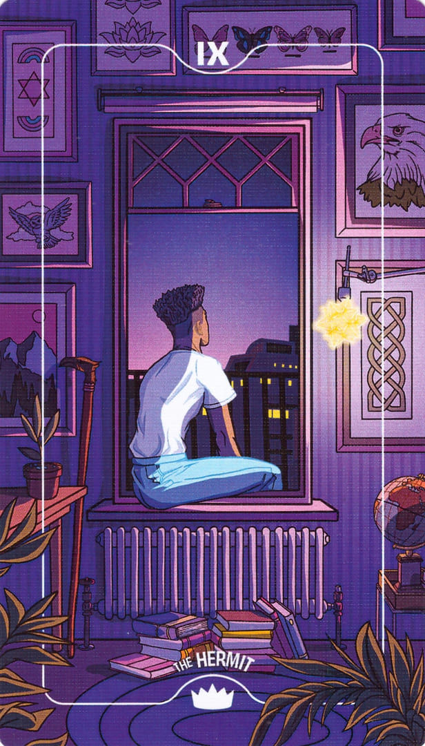 The Hermit — Deck of Luminaries Tarot