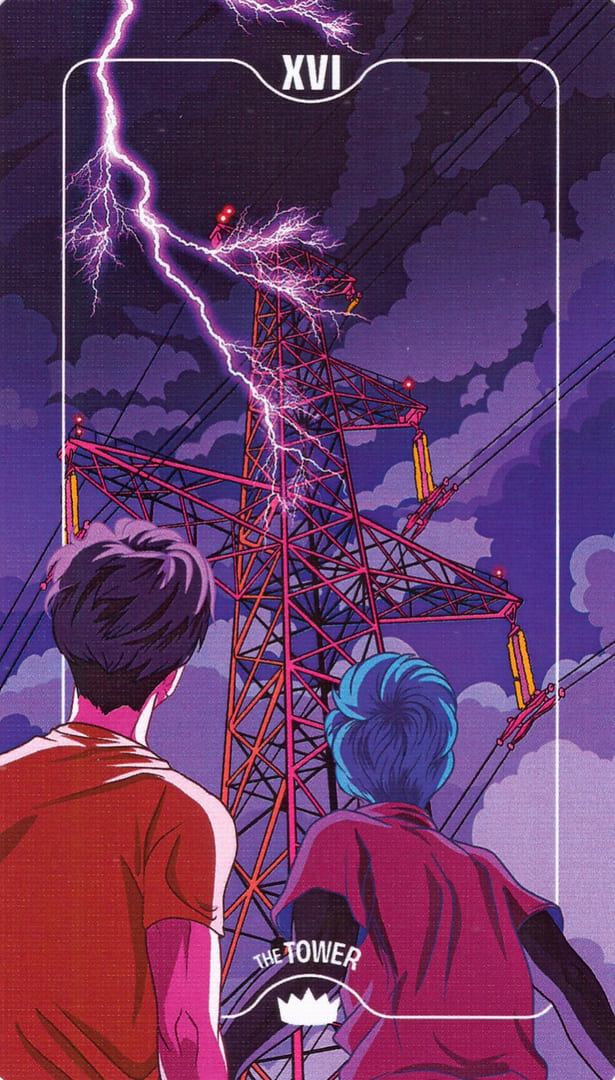 The Tower — Deck of Luminaries Tarot