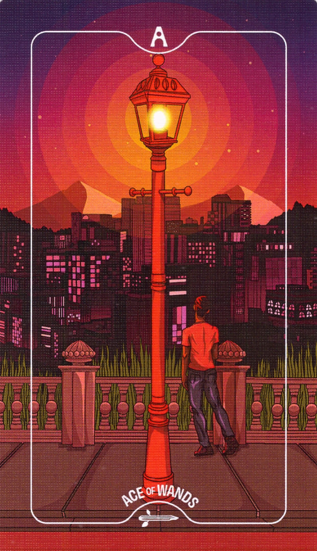 Ace of Wands — Deck of Luminaries Tarot