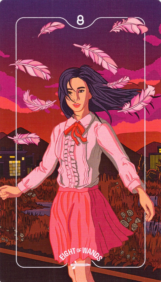 Eight of Wands — Deck of Luminaries Tarot
