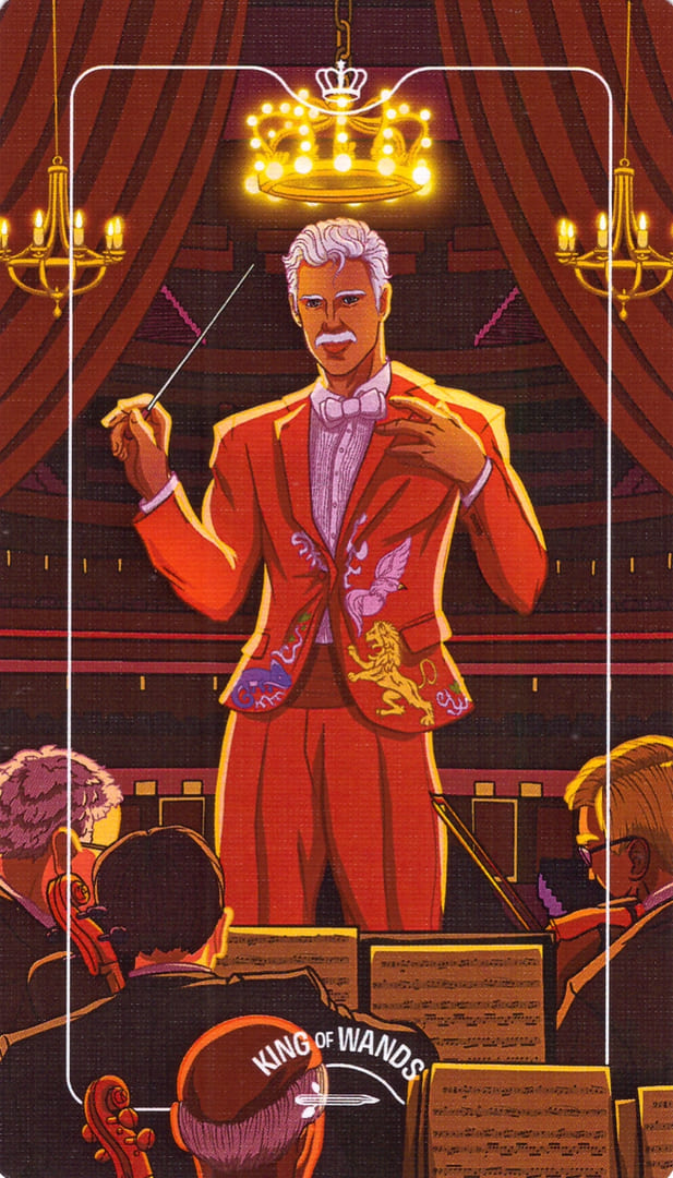 King of Wands — Deck of Luminaries Tarot