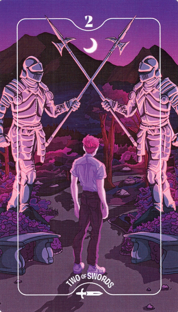 Two of Swords — Deck of Luminaries Tarot