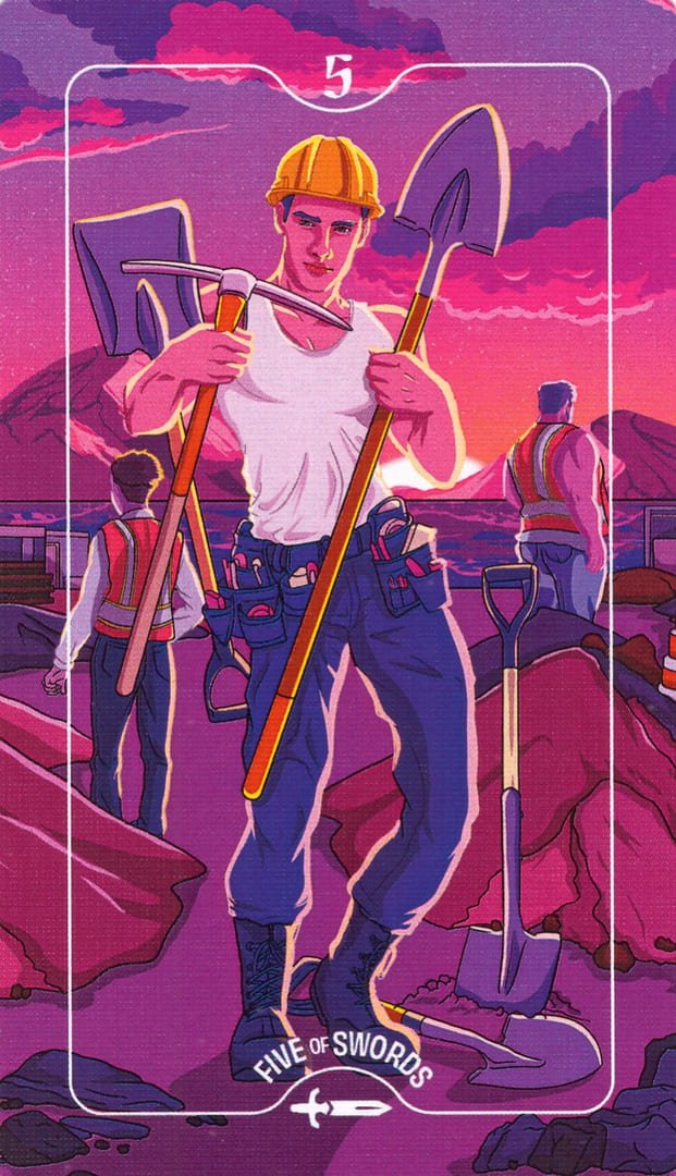 Five of Swords — Deck of Luminaries Tarot
