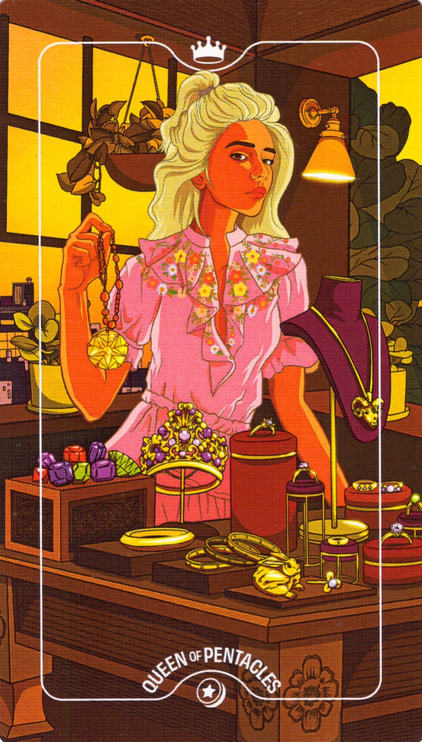 Queen of Pentacles — Deck of Luminaries Tarot