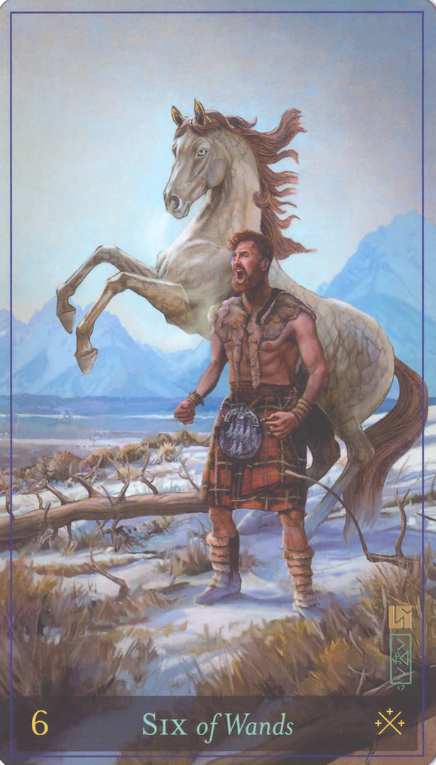 Six of Wands — Divine Masculine Tarot