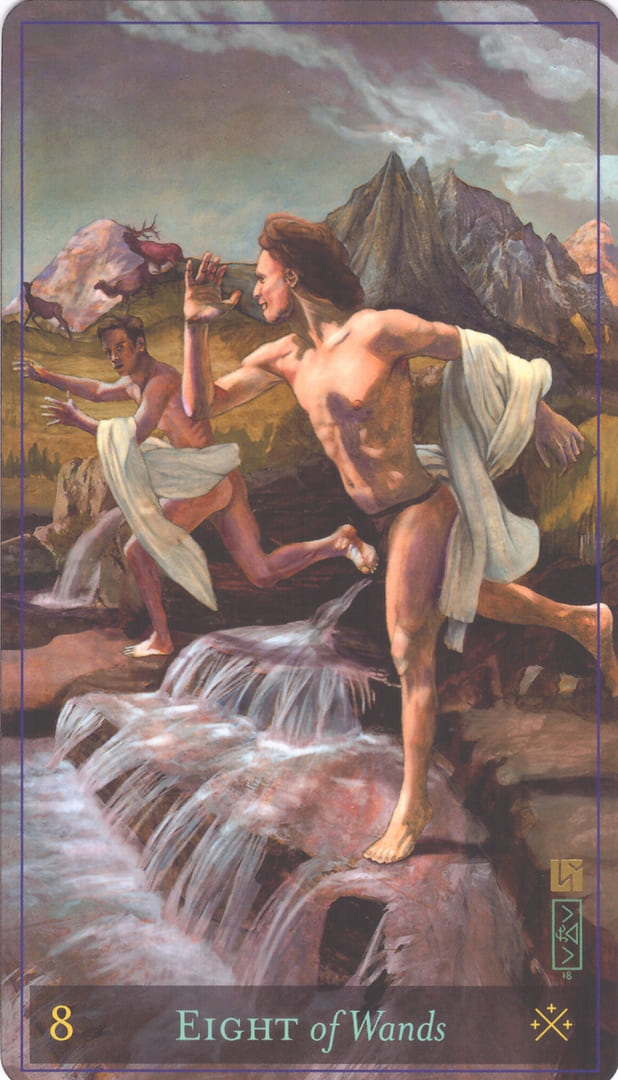 Eight of Wands — Divine Masculine Tarot